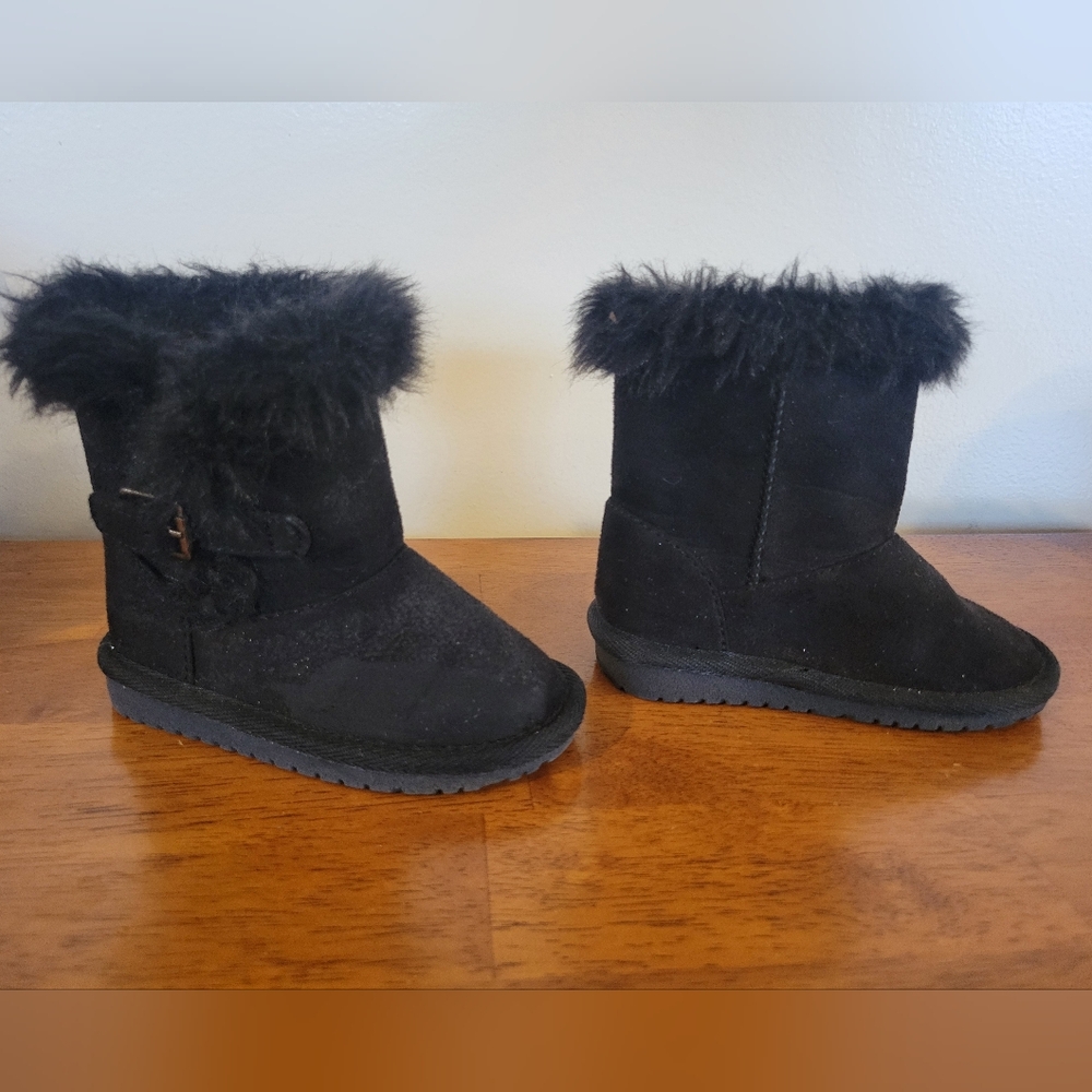 Children's Place Toddler Girl's Winter Boots  Black Size 6